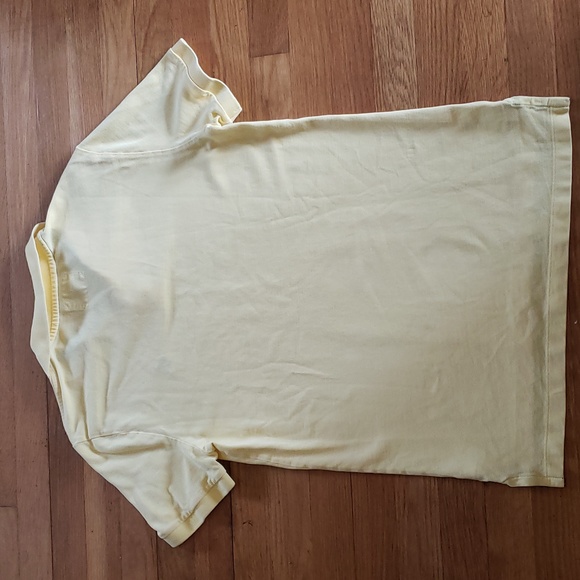 Express Pique Polo Yellow Short Sleeve Polo Shirt, Men's Size Medium - Picture 2 of 8